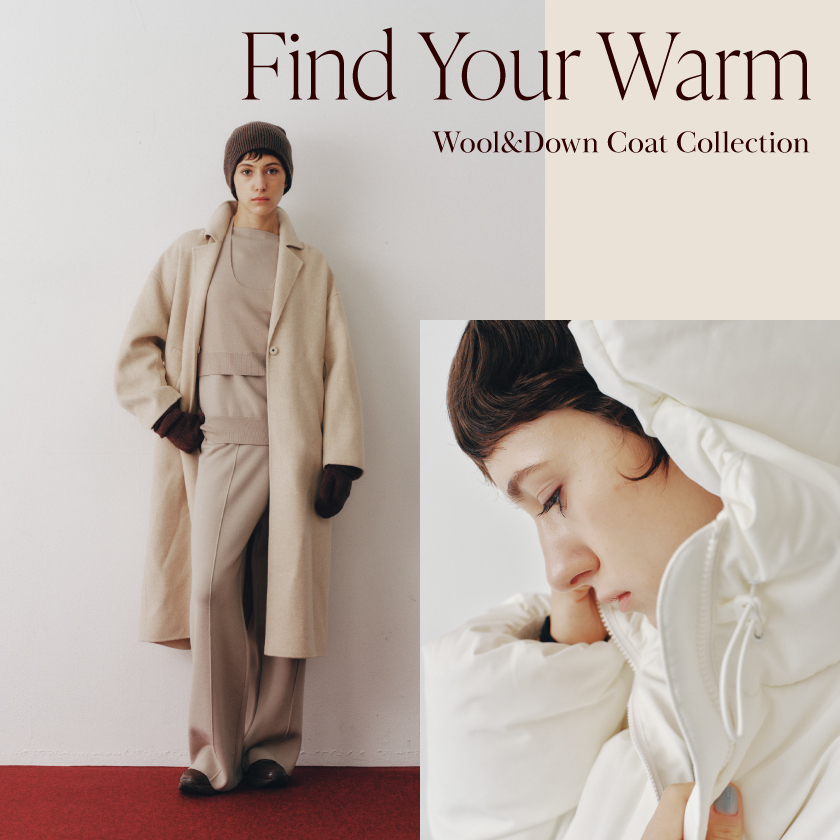 Find Your Warm Wool&Down Coat Collection