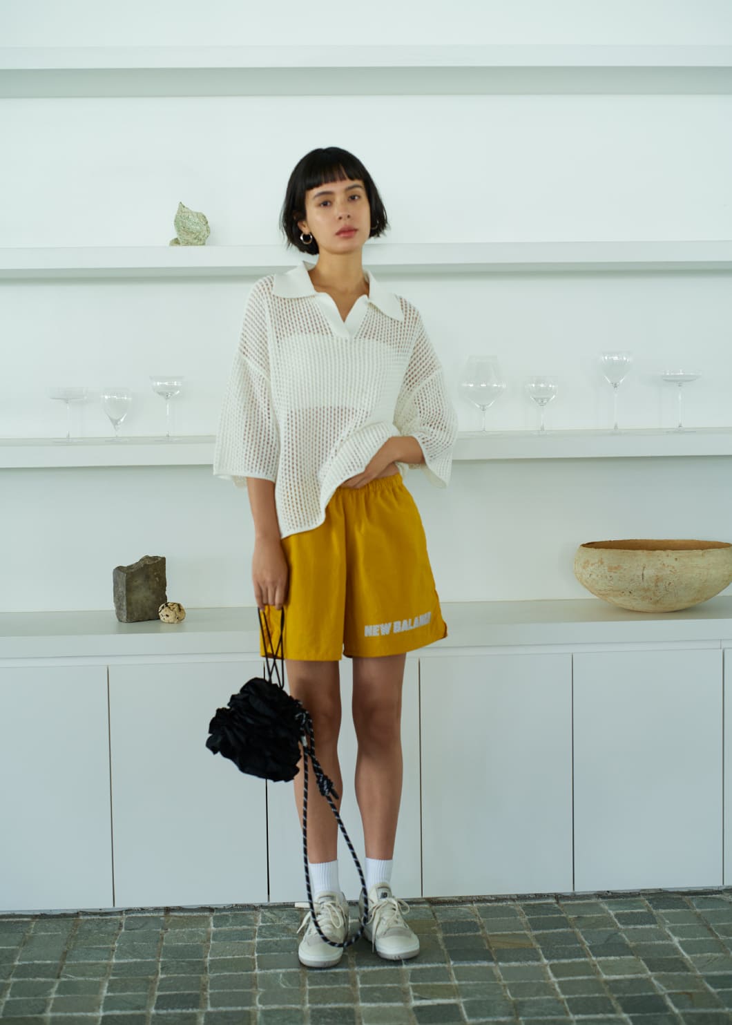 T-shirt (New Balance for emmi) Dress Pants Rings Shoes (New Balance)