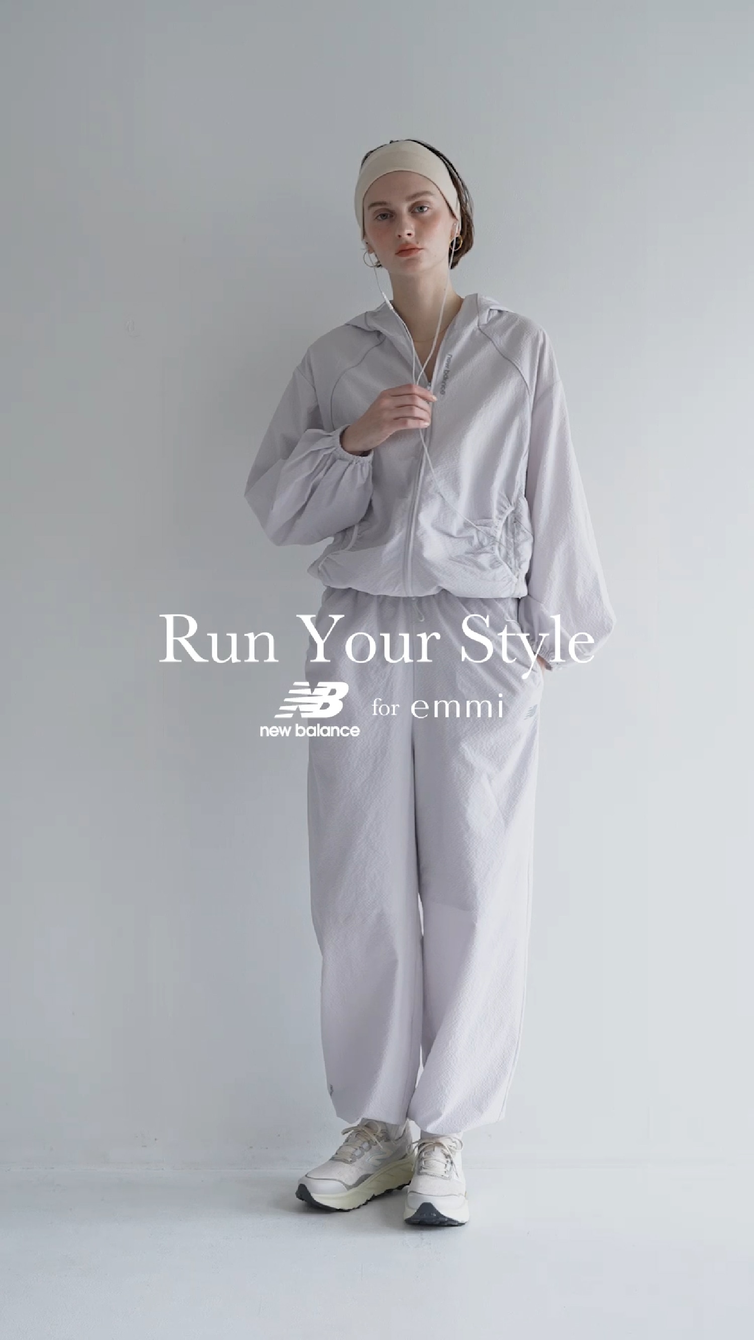 emmi✖️new balance☆グレー ブルゾン Run Your Style New Balance for emmi │ emmi（エミ）公式サイト