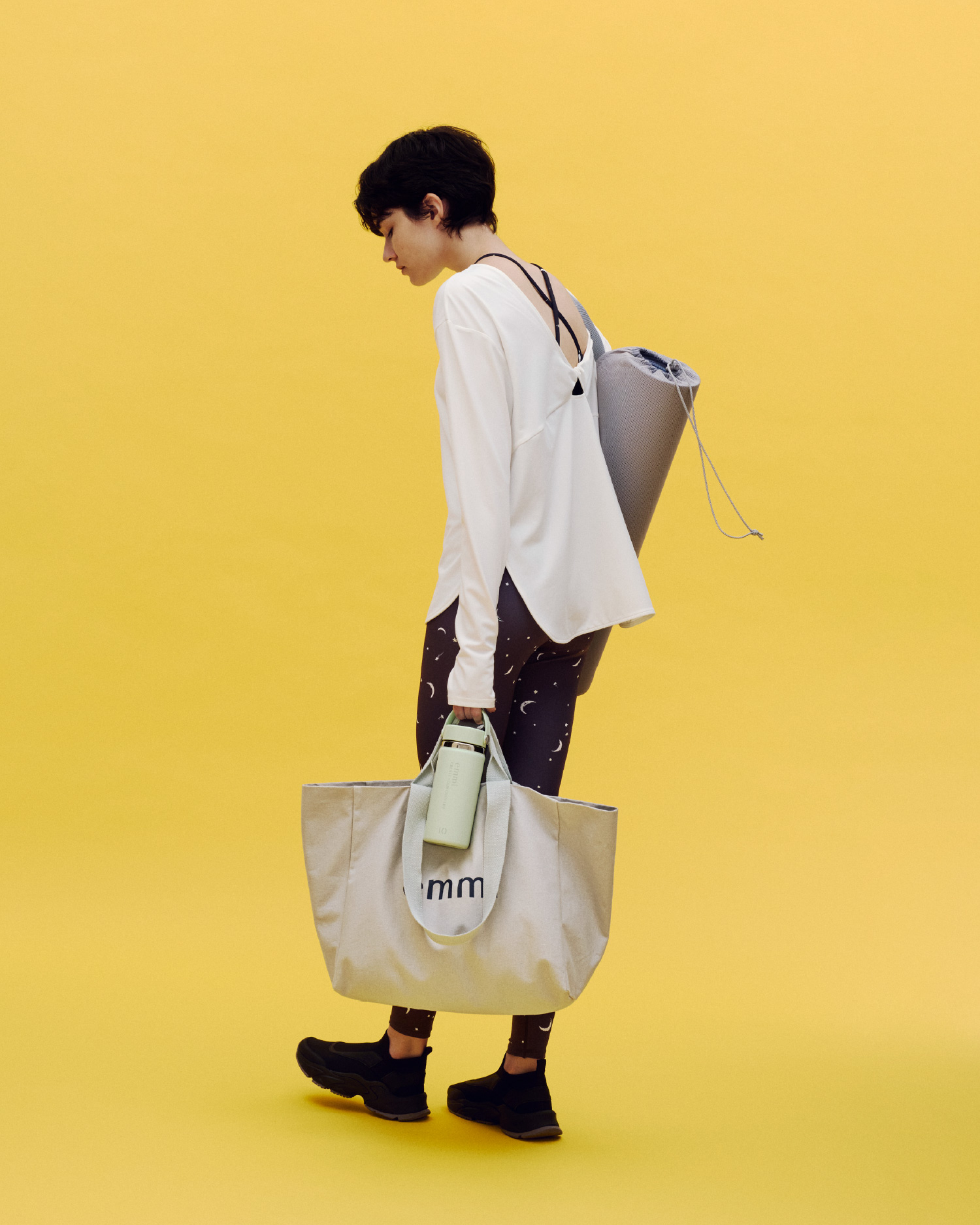 Happy Active setBを着用したモデル画像