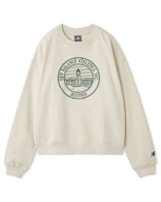 【New Balance for emmi】 Athletics フレンチテリーオーバーサイズ Crestクルー