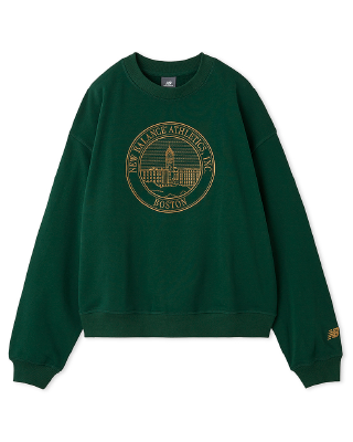 【New Balance for emmi】 Athletics フレンチテリーオーバーサイズ Crestクルー