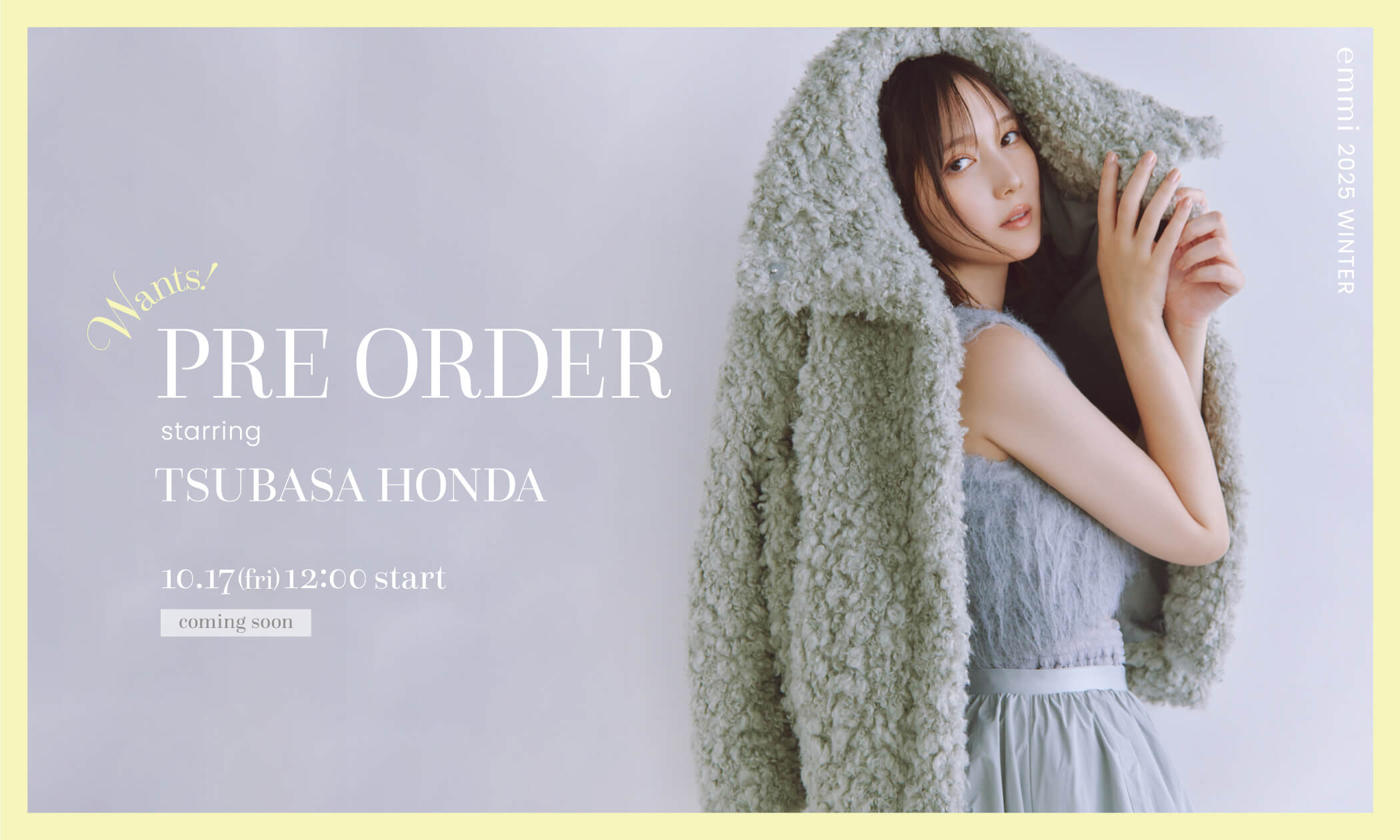 2025 WINTER COLLECTION PRE ORDERメインビジュアル