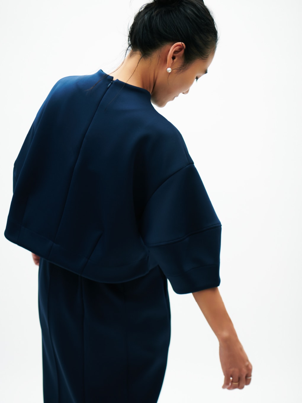 「emmi」 7分袖カットソー「AYA KANEKOコラボ」 FREE ネイビー レディース AYA KANEKO for emmi - vol.3 - │ emmi（エミ）公式サイト